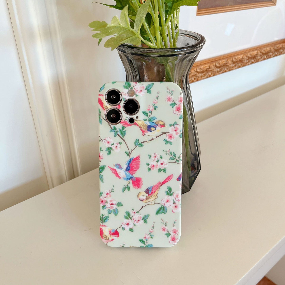 Cover iPhone con Stampa Floreale da Donna