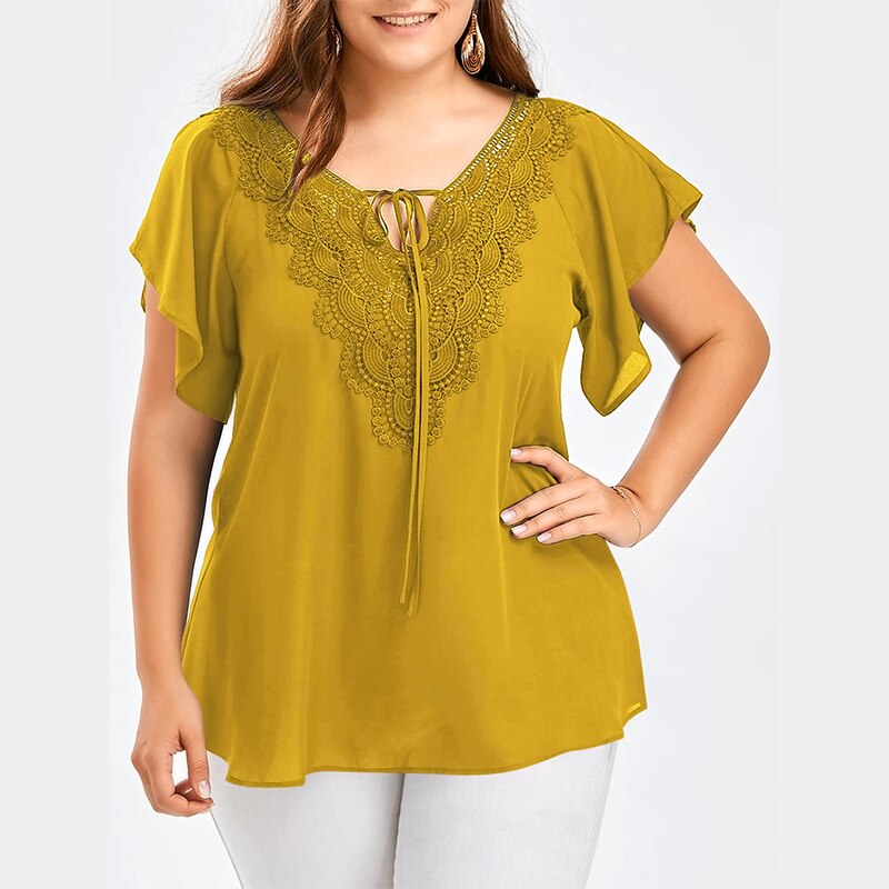 Top Casual Donna Scollo a V