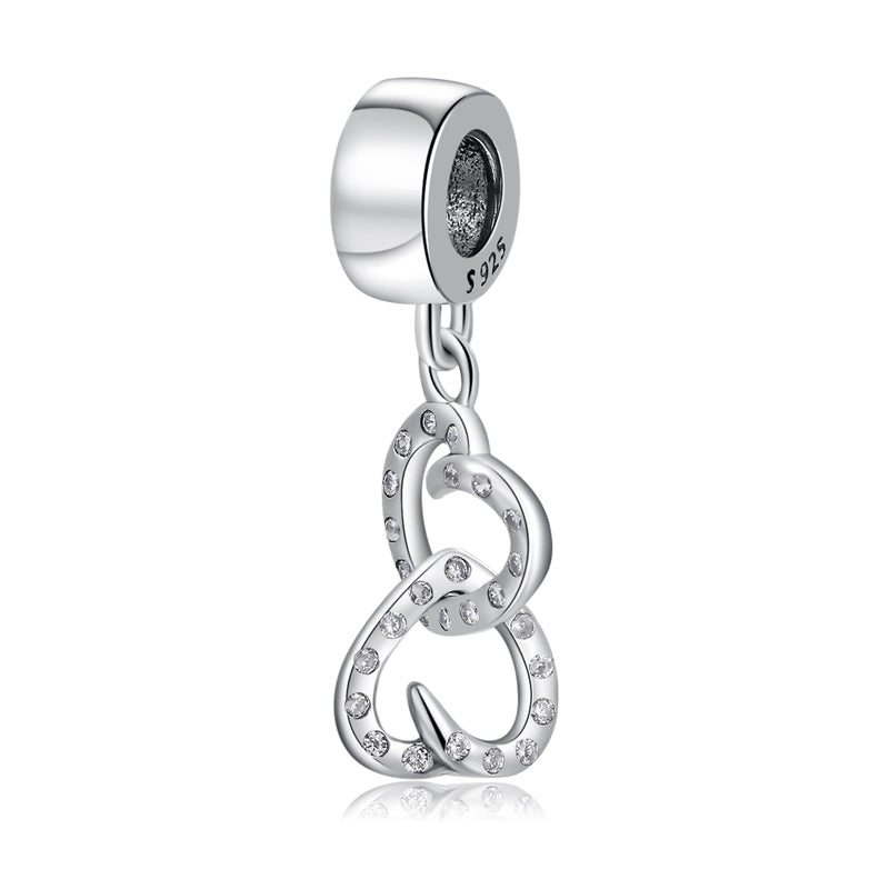 Charm in Argento Sterling con Motivo in Cristallo