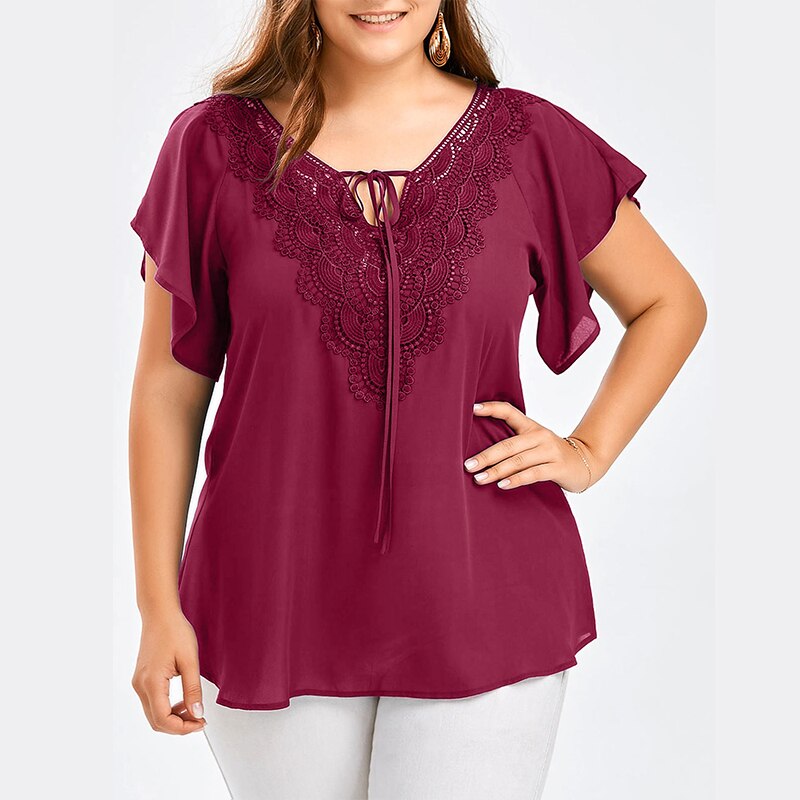 Top Casual Donna Scollo a V
