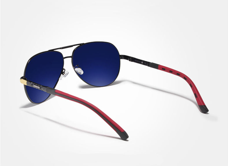 Occhiali da Sole Polarizzati in Alluminio Design Classico Uomo