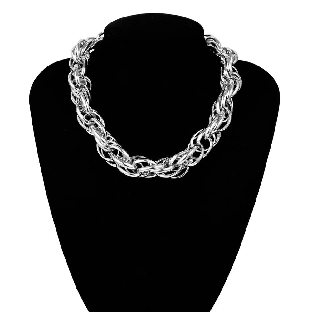 Collana Choker Punk con Lucchetto da Donna
