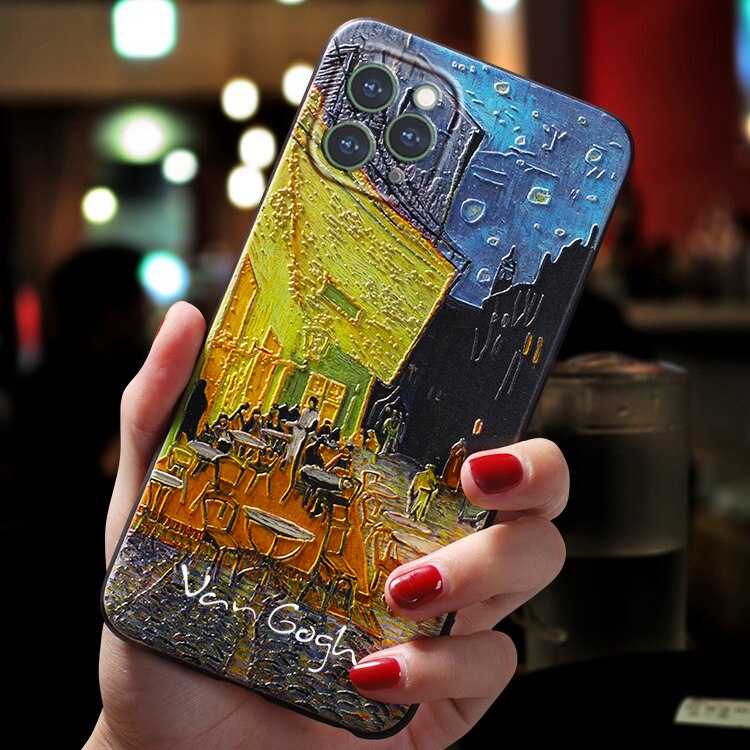 Cover iPhone in Silicone con Arte Vintage Van Gogh