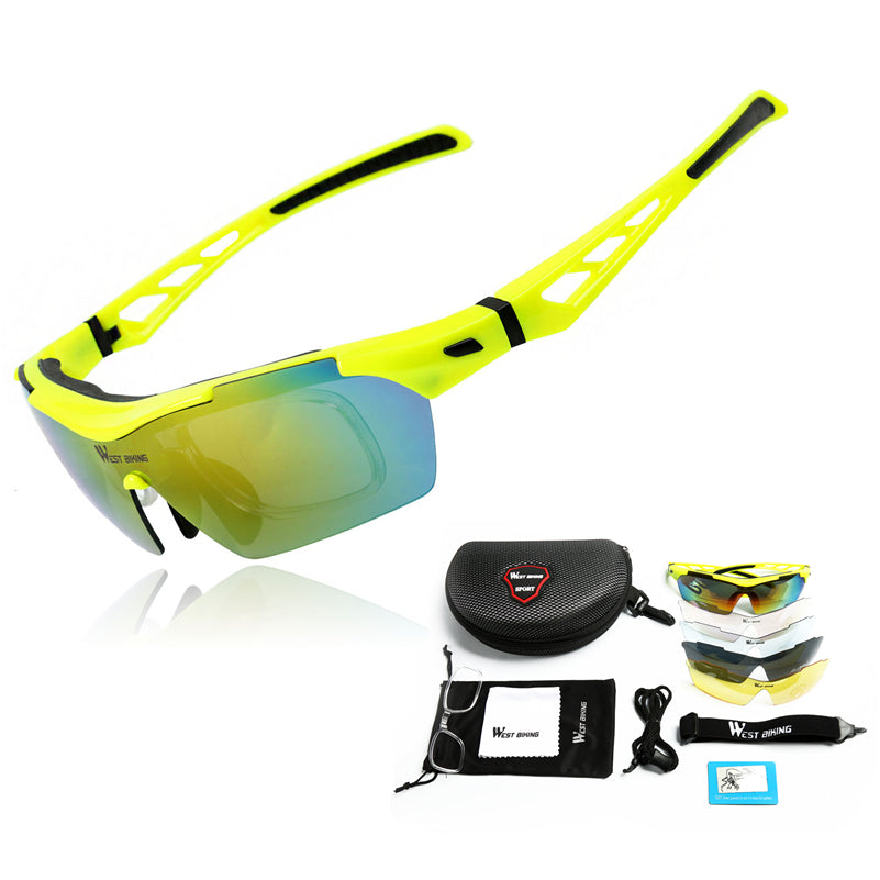 5 Lens Polarized Cycling Sunglasses