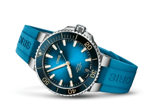 Oris Aquis Date Calibre 400 Uomo Swiss Made 41,5 mm Quadrante Blu Acciaio Cinturino Caucciù Blu Vetro Zaffiro Antiriflesso Automatico Calibro 400 Data Riserva 120 Ore Diver 300m Ref. 01 400 7769 4125-07 4 22 75FC Full Set