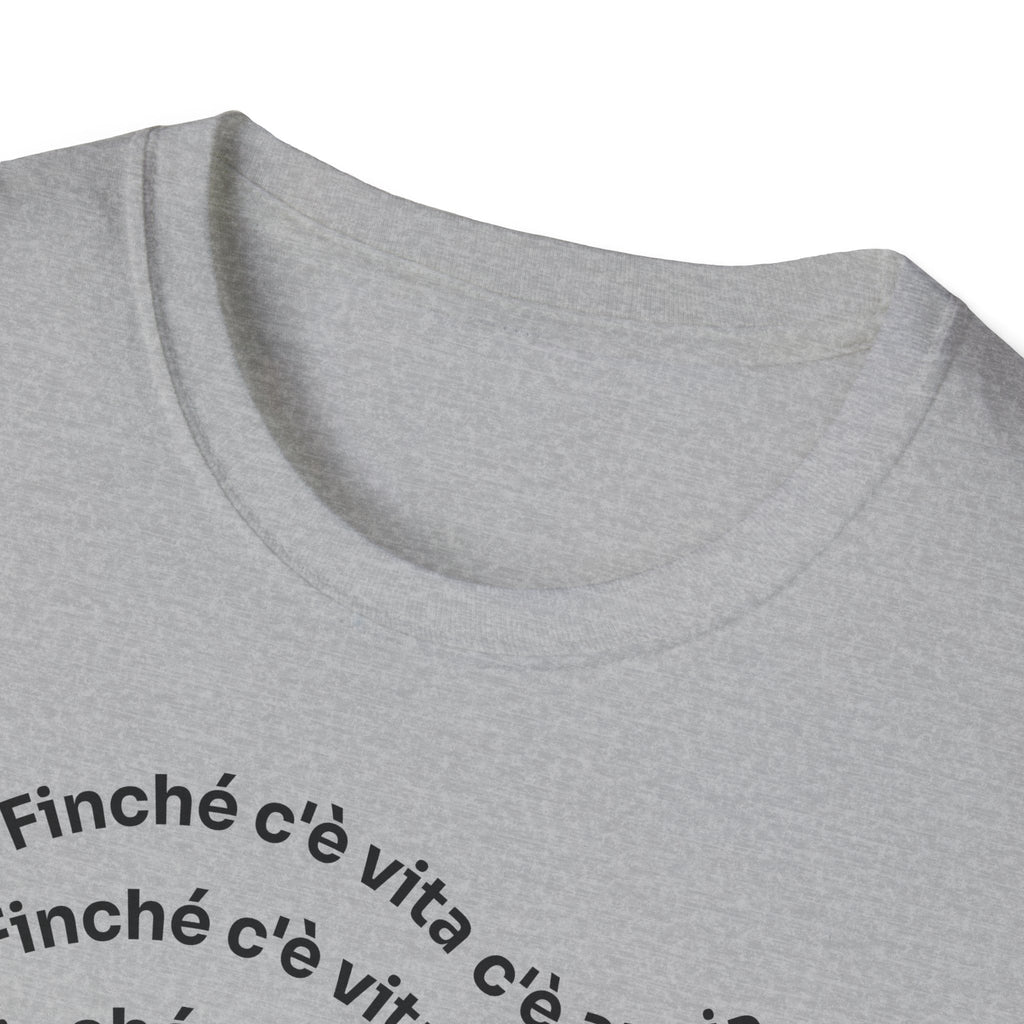 T-shirt Unisex C È ANSIA Stile Casual Moda