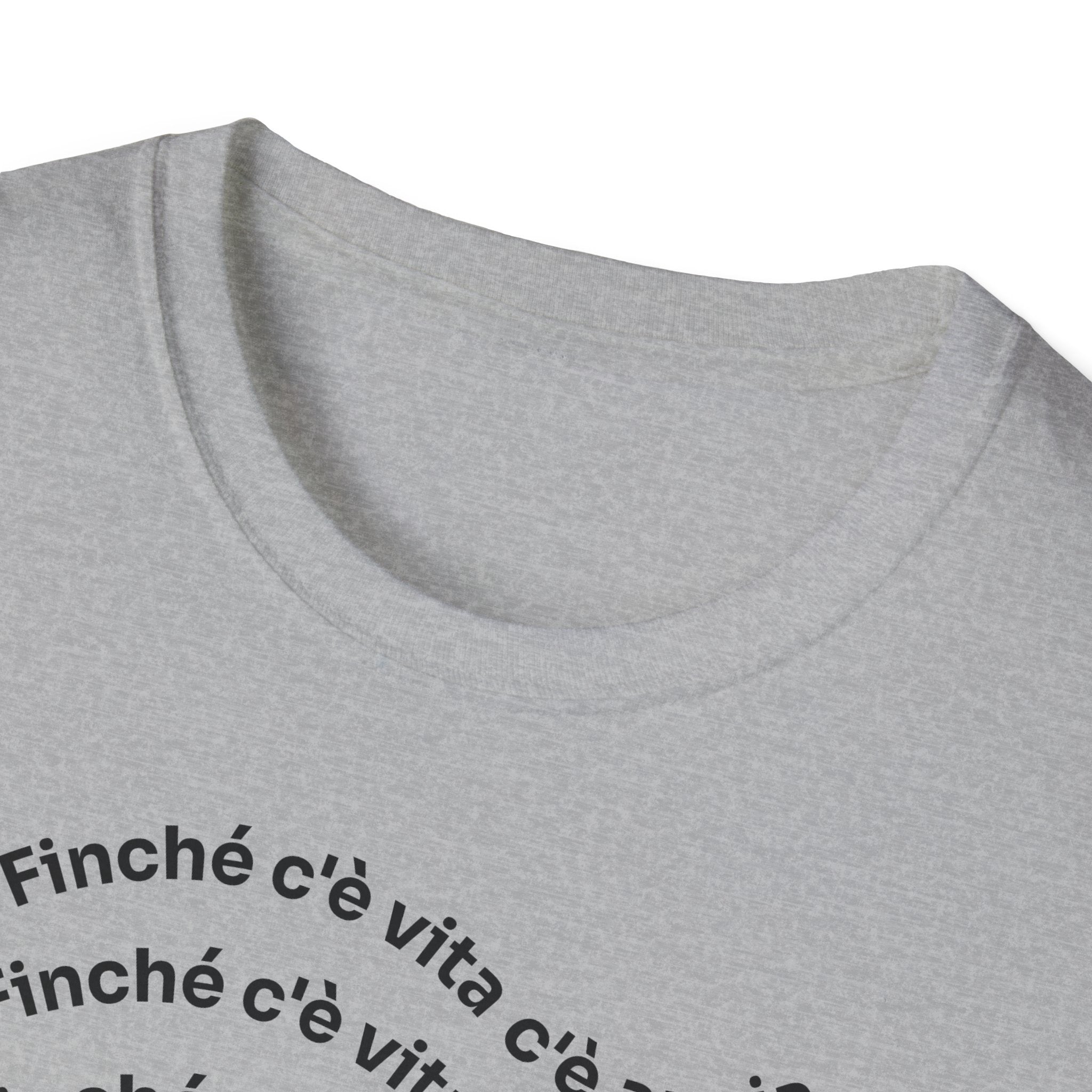 T-shirt Unisex C È ANSIA Stile Casual Moda