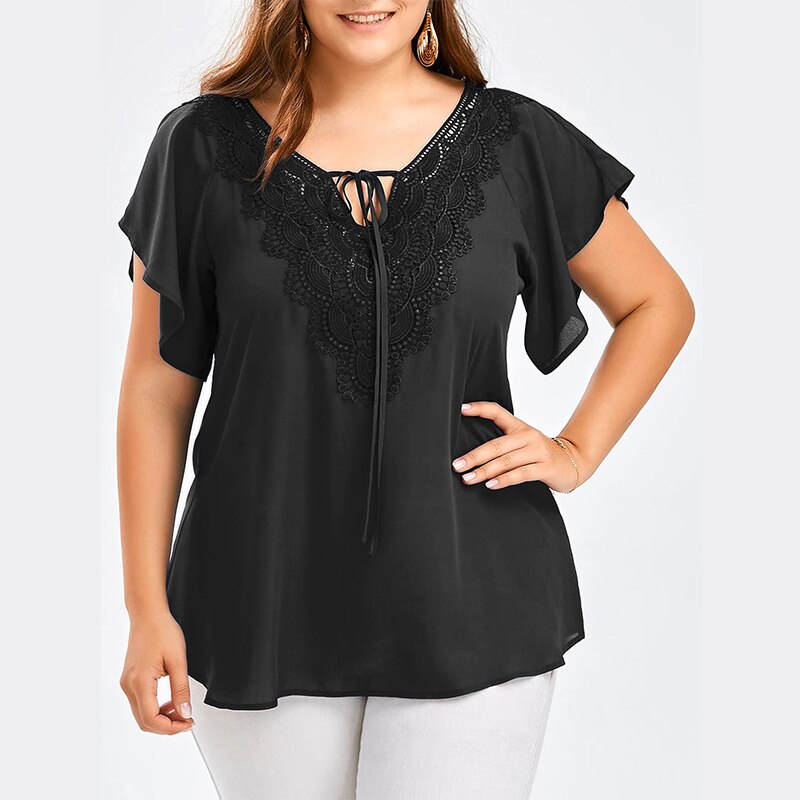Top Casual Donna Scollo a V