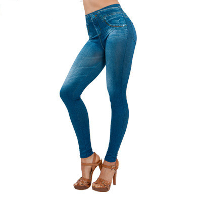 Collant Effetto Jeans
