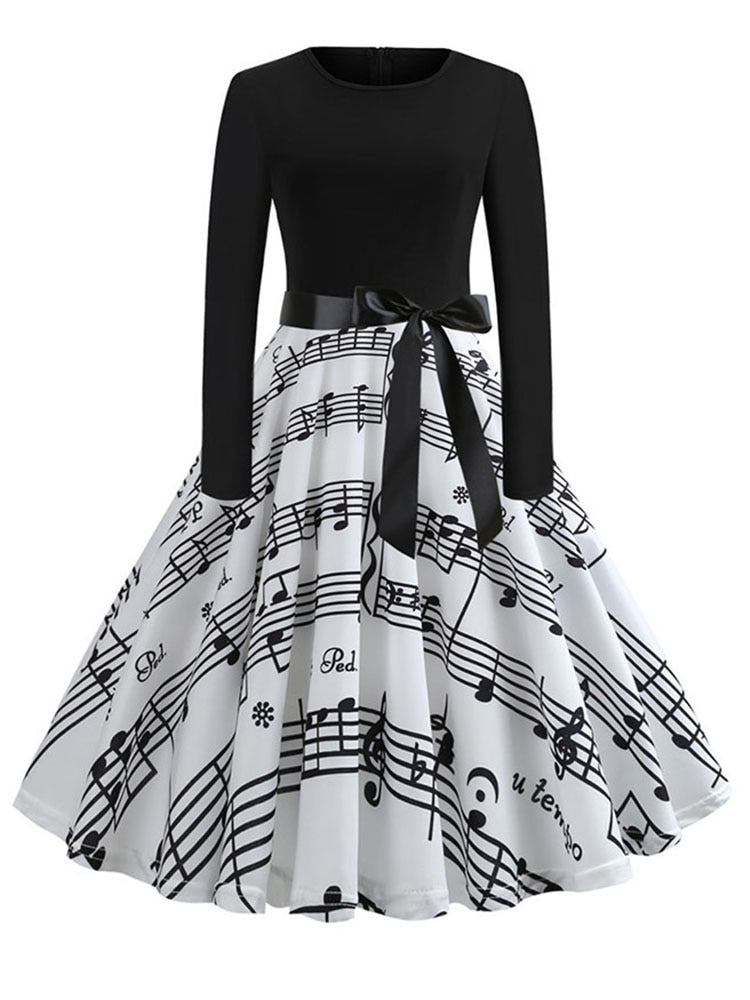 Vestito Swing Donna Stile Natalizio