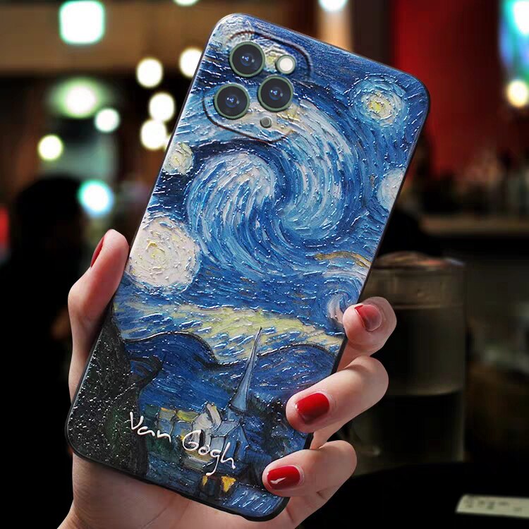 Cover iPhone in Silicone con Arte Vintage Van Gogh