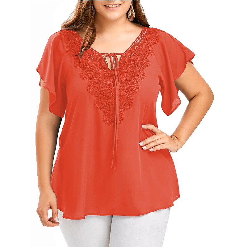 Top Casual Donna Scollo a V