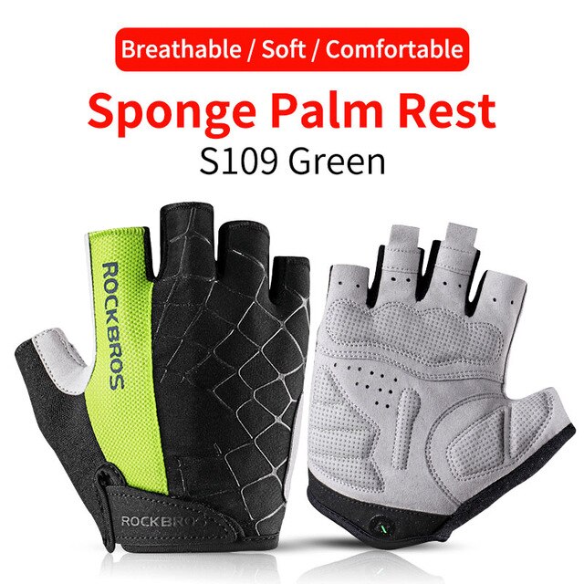 Guanti da Ciclismo Mezze Dita Antiurto Antiscivolo Unisex