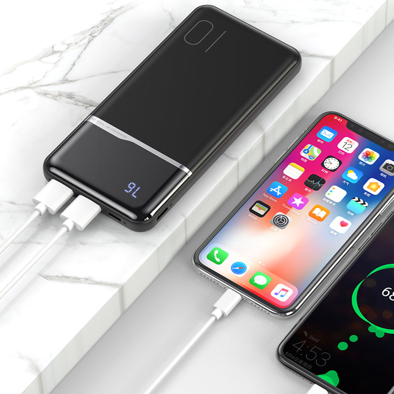 Power Bank Portatile 10000 mAh con Display Digitale