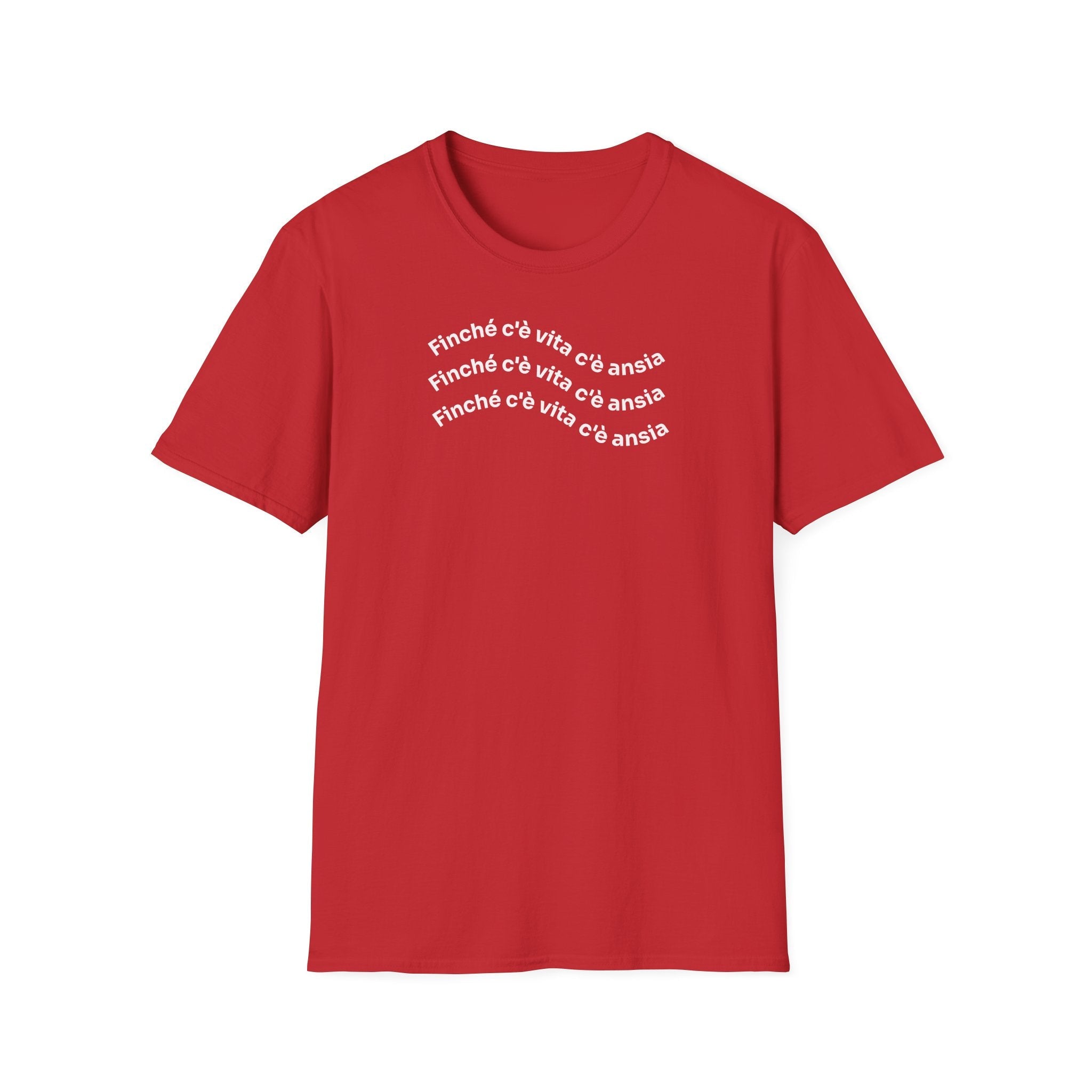 T-shirt Unisex C È ANSIA Stile Casual Moda