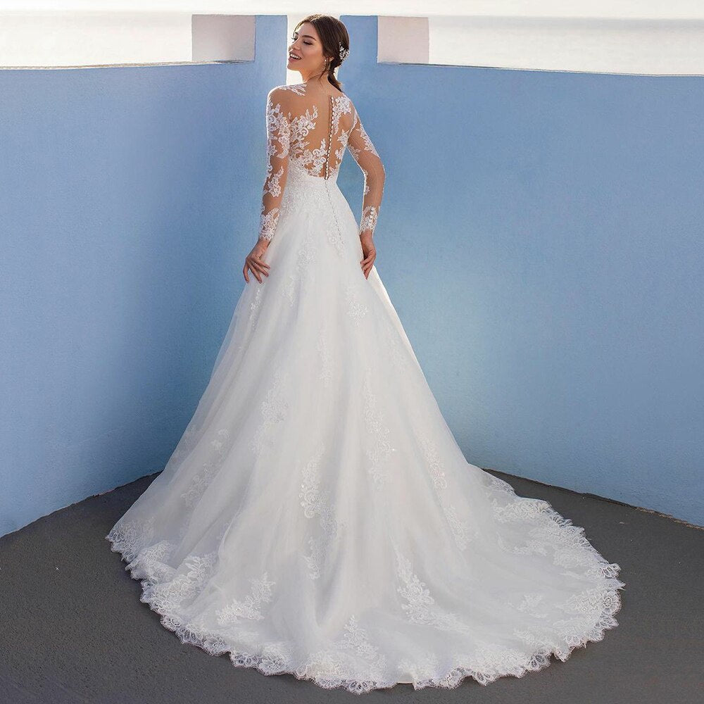 Abito da Sposa Classico in Pizzo