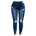 Jeans Skinny Strappati Effetto Push-Up