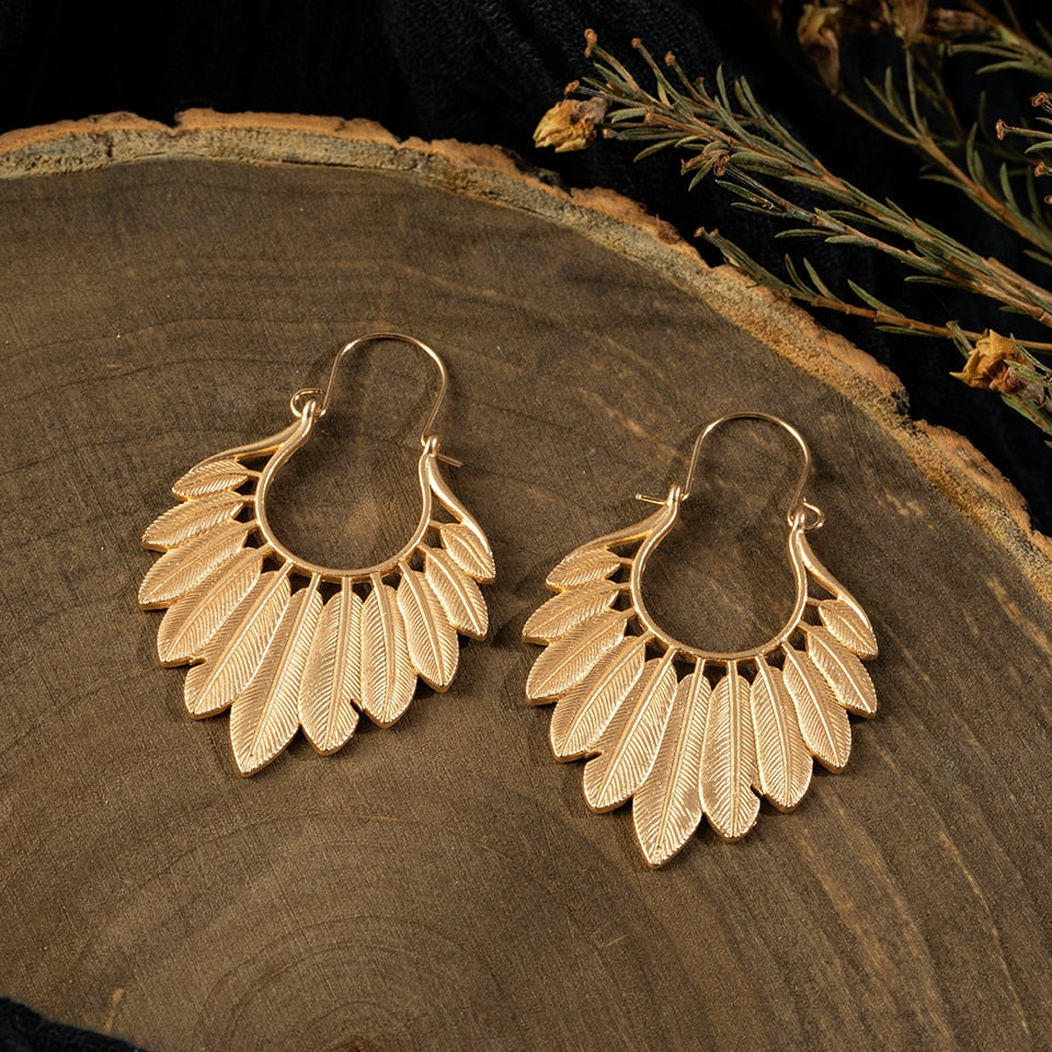 Orecchini Pendenti in Metallo Stile Boho da Donna