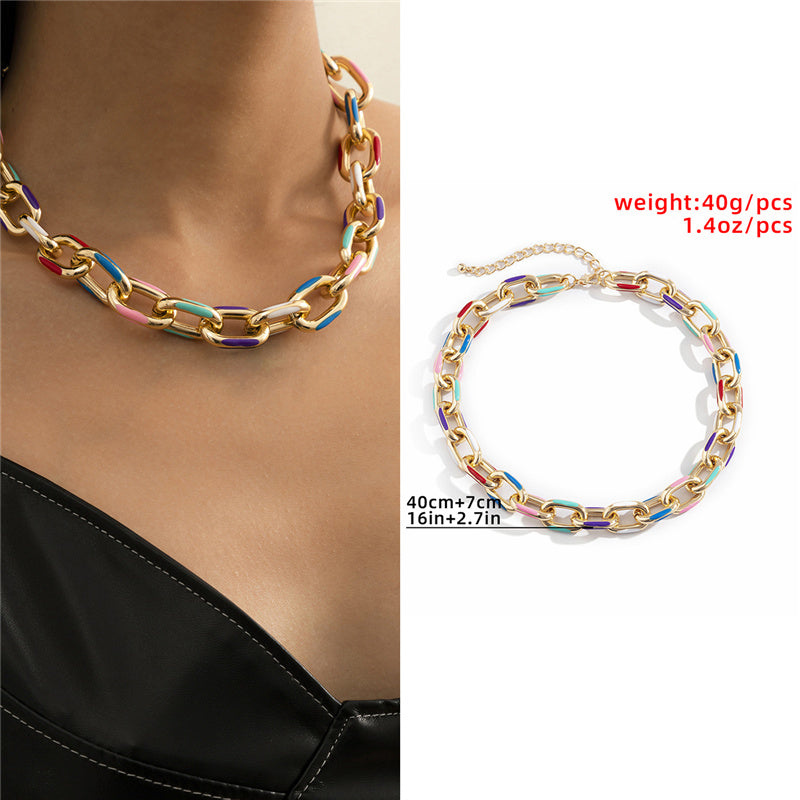 Collana Choker Punk con Lucchetto da Donna