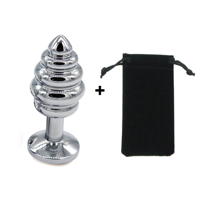 Cute Ergonomic Bullet Shaped Metal Anal Plug