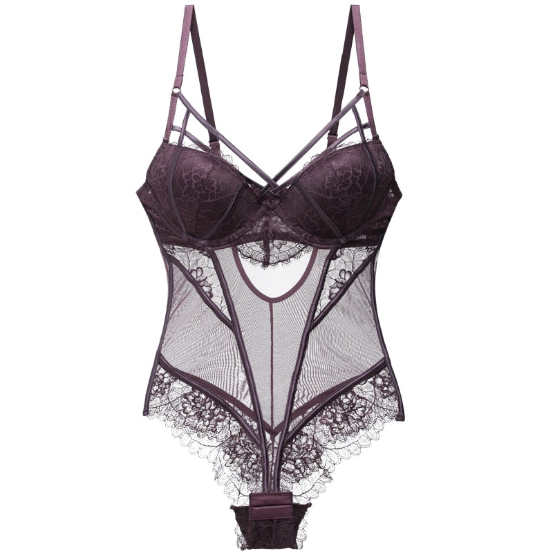 Body Push Up da Donna in Pizzo Trasparente