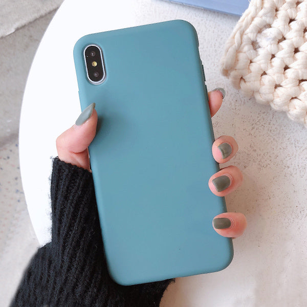 Solid Color Silicone Case for iPhone