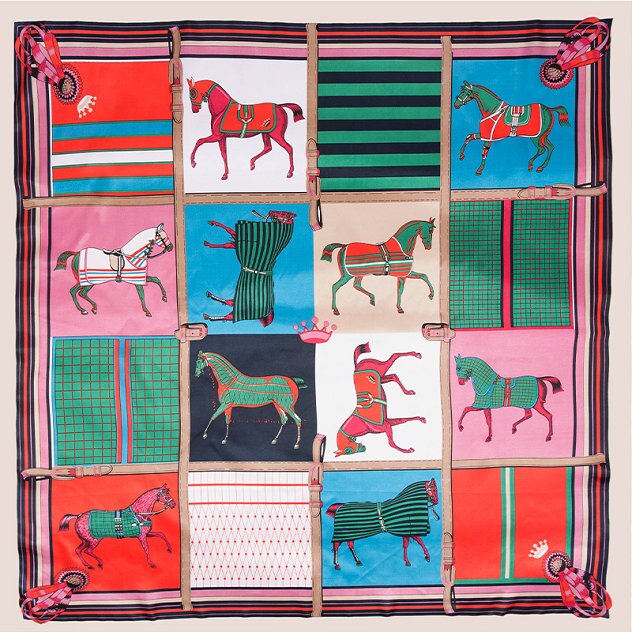 Sciarpa da Donna con Stampa Stile Picasso
