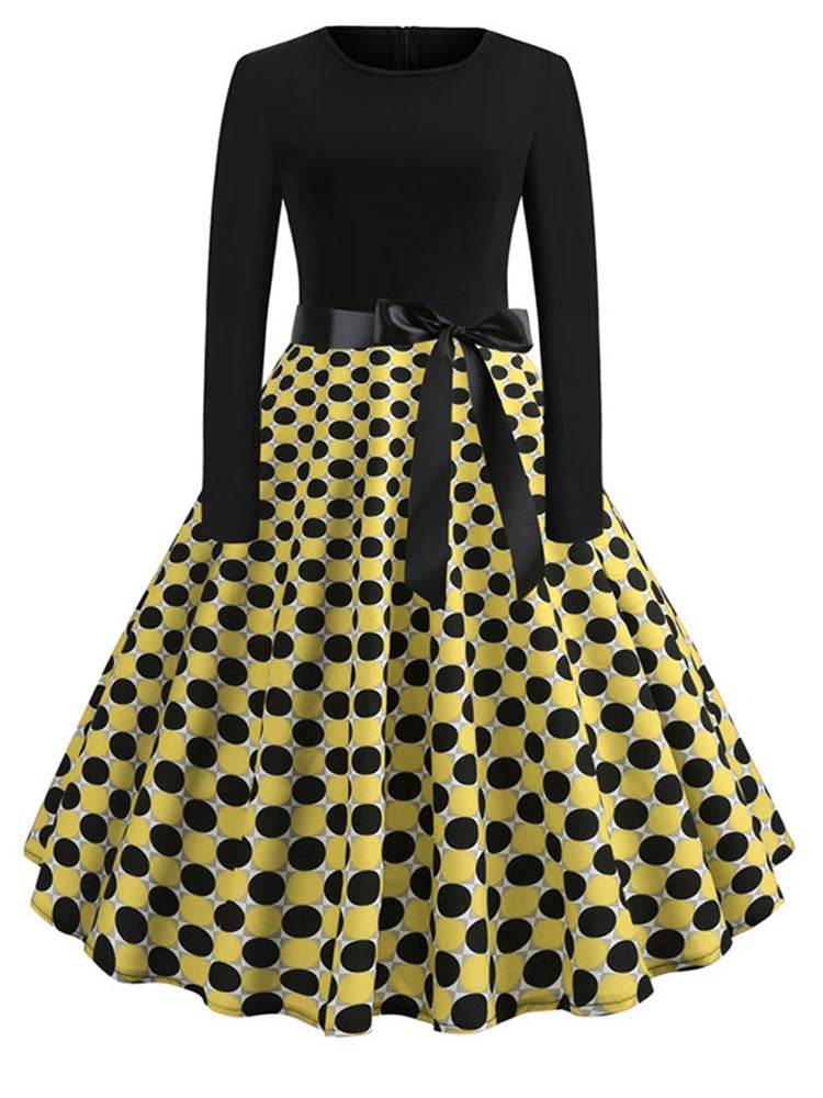 Vestito Swing Donna Stile Natalizio