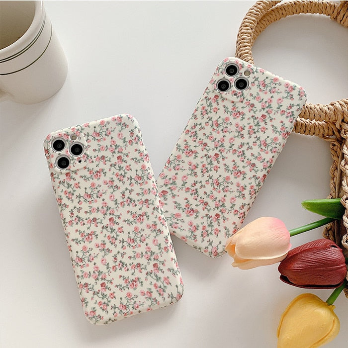 Cover iPhone con Stampa Floreale da Donna
