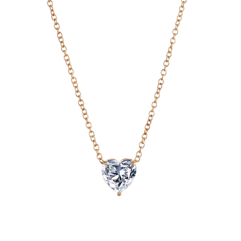 Collana con Ciondolo a Forma di Cuore da Donna