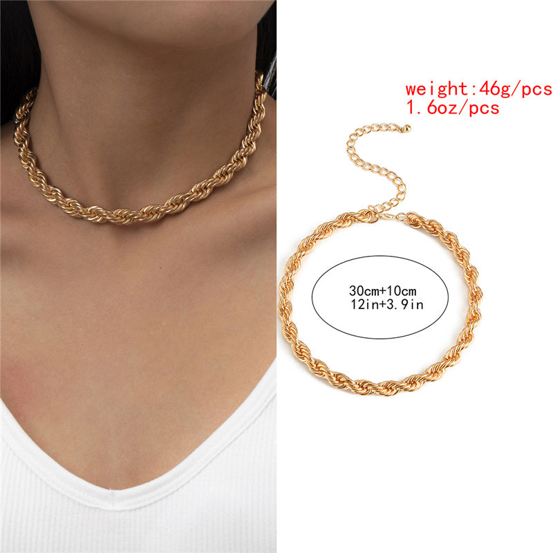 Collana Choker Punk con Lucchetto da Donna