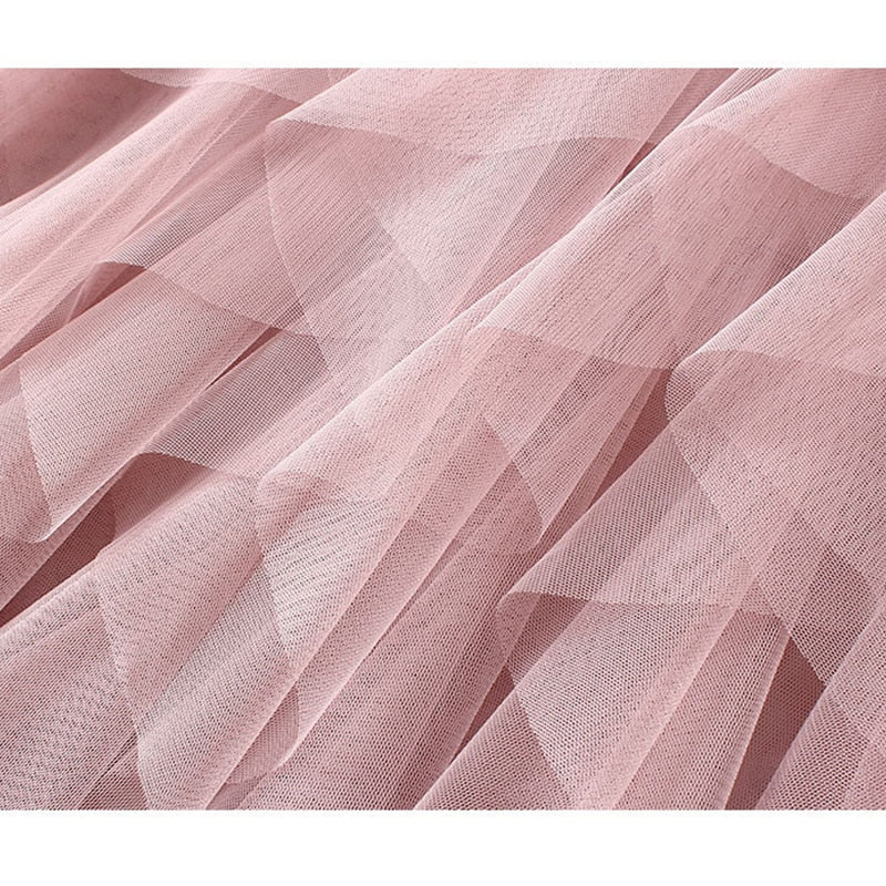 Gonna Plissettata Multistrato in Tulle Donna