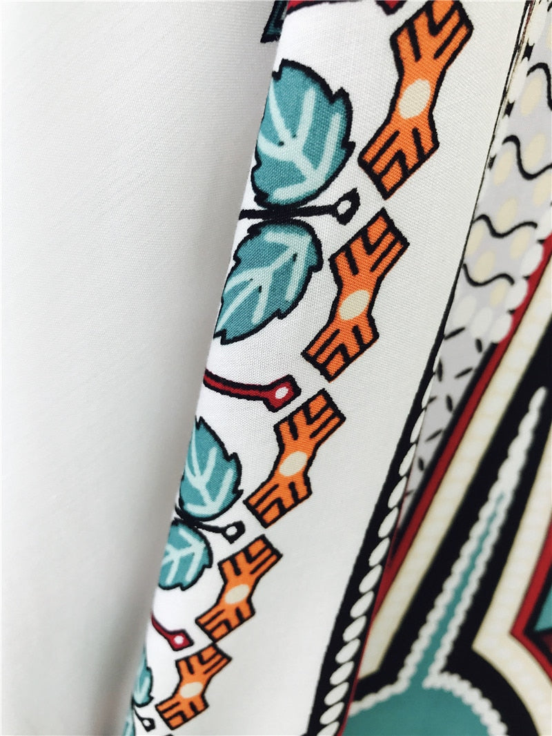 Vestito Donna Stile Boho con Stampa