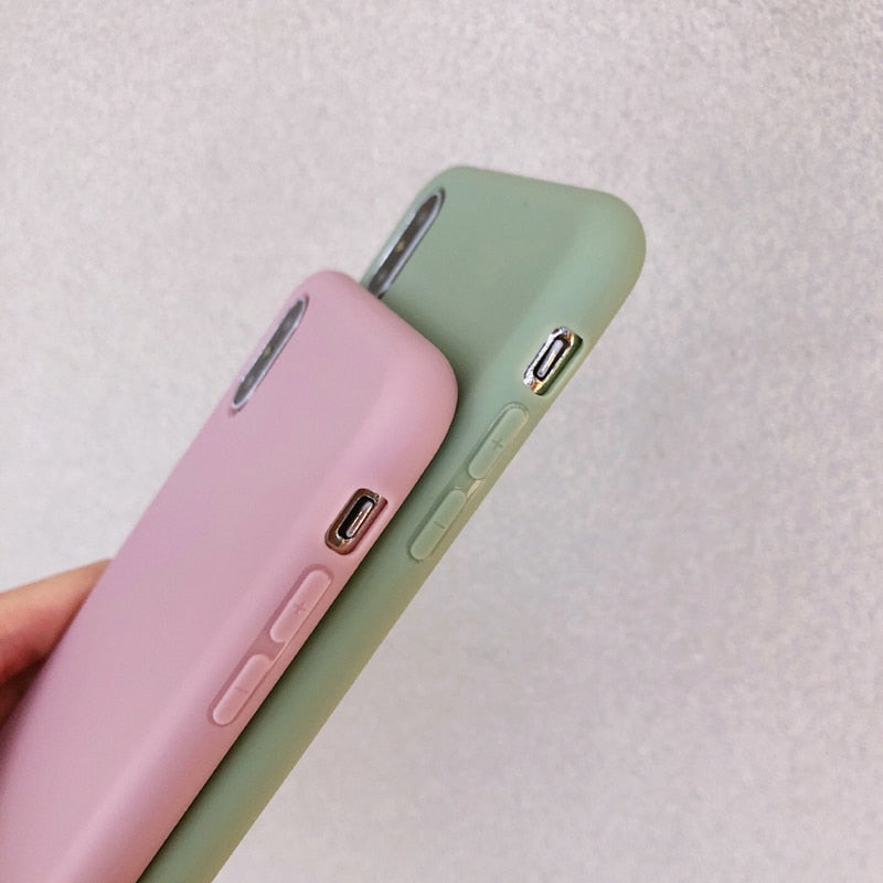 Solid Color Silicone Case for iPhone