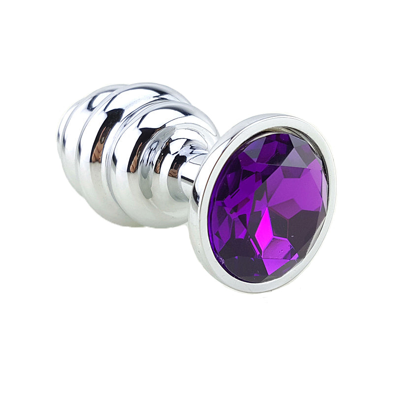 Cute Ergonomic Bullet Shaped Metal Anal Plug