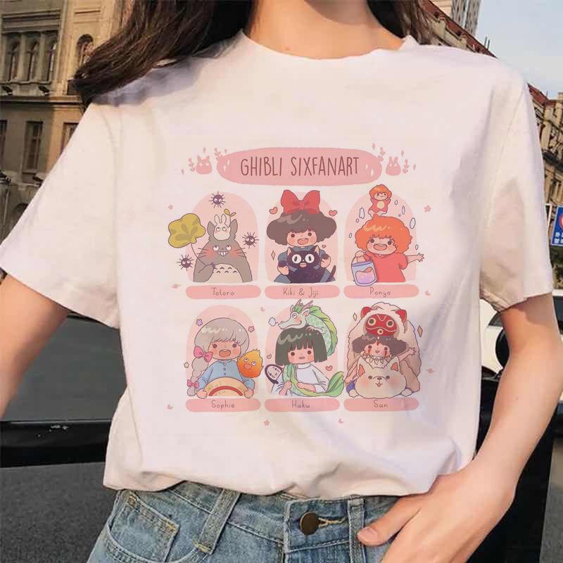 T-Shirt con Stampa Kawaii da Ragazza