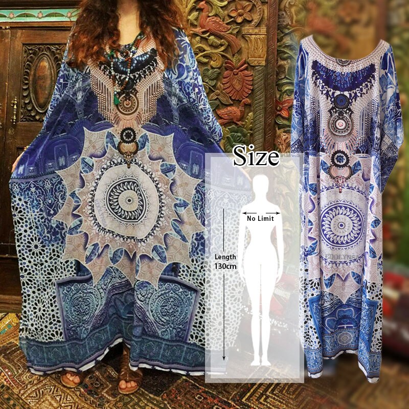Vestito Donna Stile Boho con Stampa