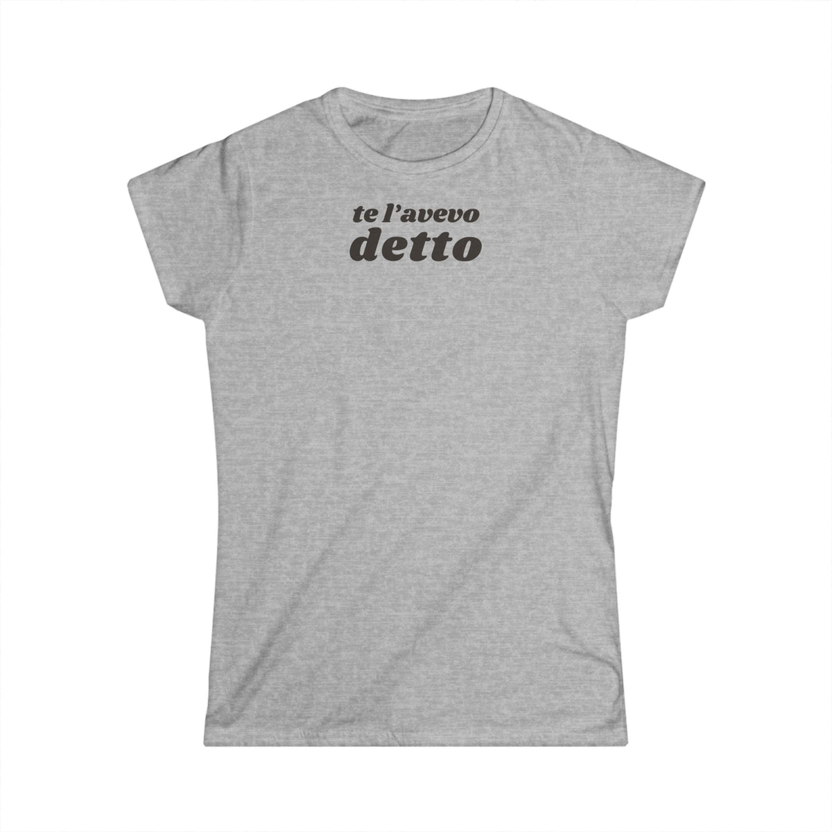 T-shirt Donna TE L’AVEVO DETTO Stile Casual