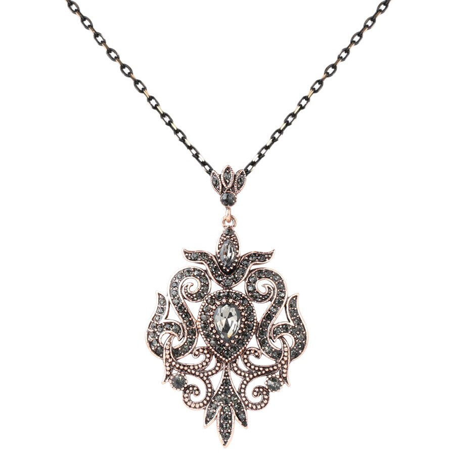 Collana con Ciondolo in Cristallo Vintage da Donna