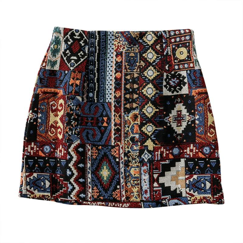 Minigonna Donna Stile Boho