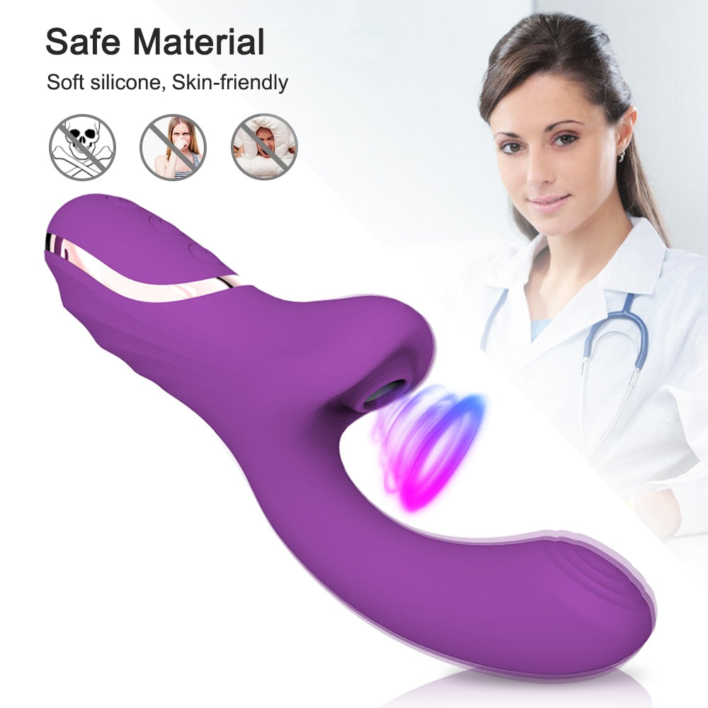 Vibratore 2 in 1 — 20 Modalità di Suzione e Vibrazione