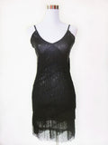 Abito con Paillettes Stile Great Gatsby da Donna