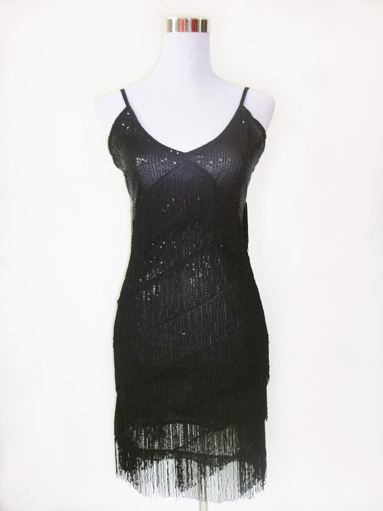 Abito con Paillettes Stile Great Gatsby da Donna
