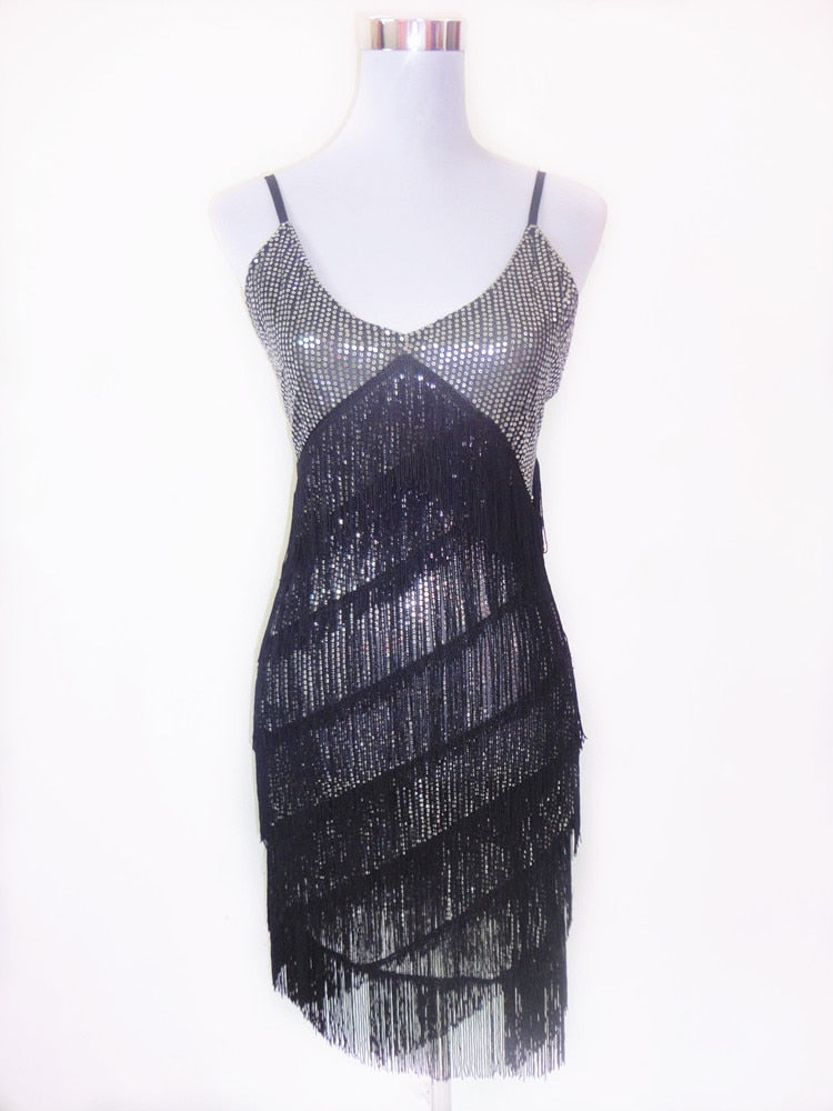 Abito con Paillettes Stile Great Gatsby da Donna