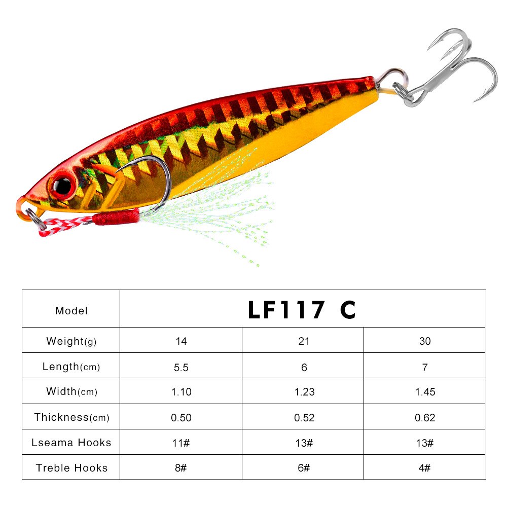 Esca da Pesca Jig in Metallo Colorato
