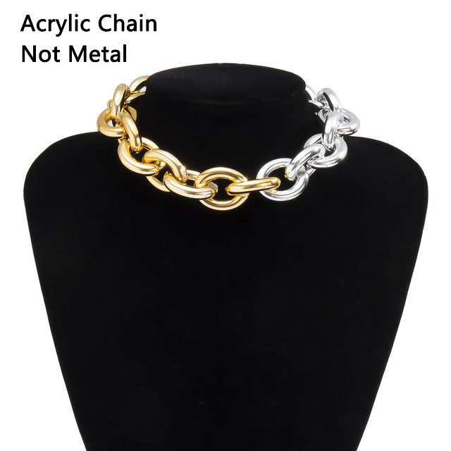 Collana Choker Punk con Lucchetto da Donna