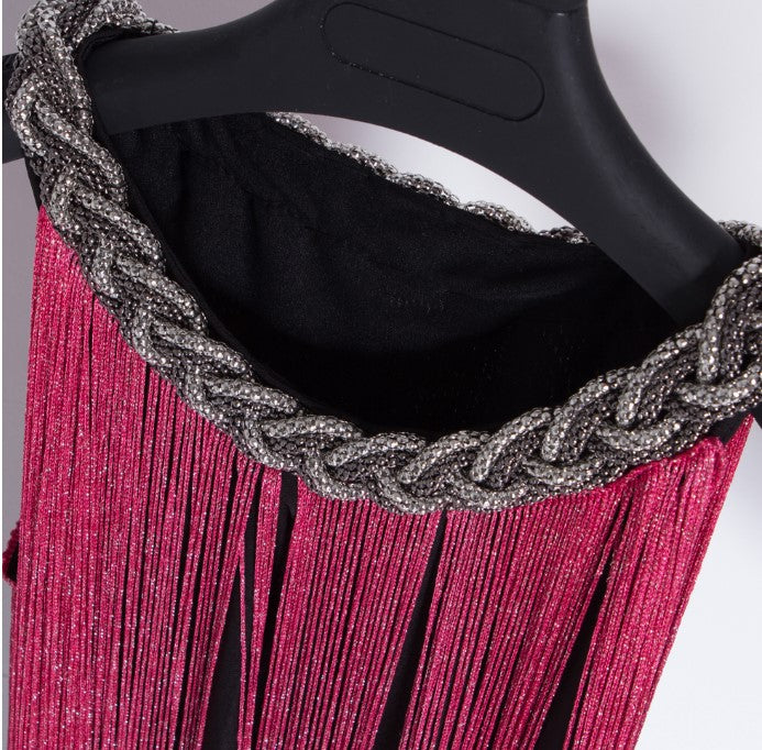 Miniabito con Frange Sfumate da Donna