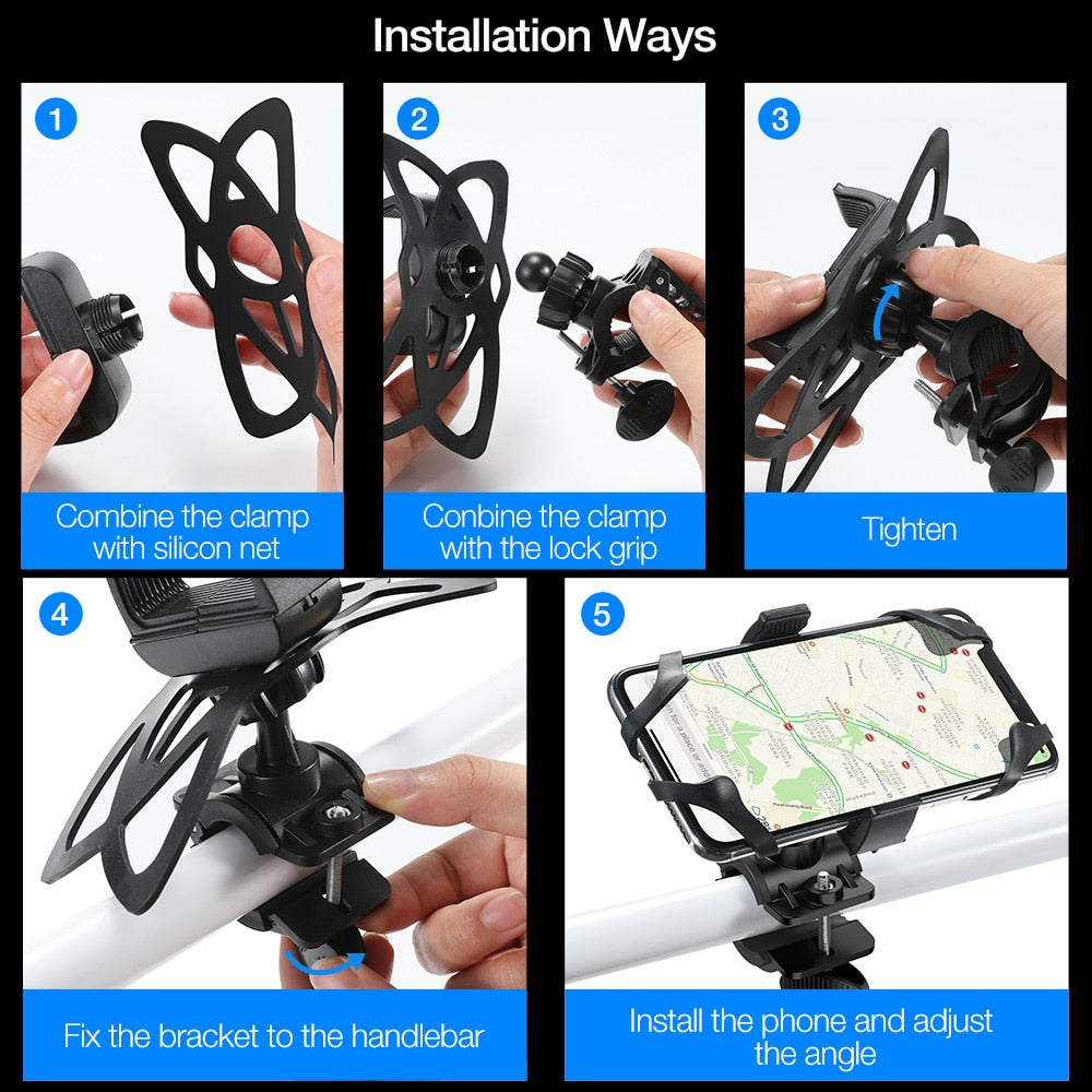 Supporto Universale per Smartphone Regolabile 360 Gradi