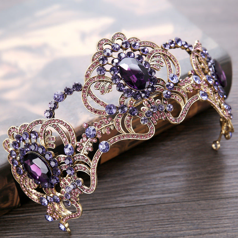 Corona Tiara da Sposa Vintage Viola