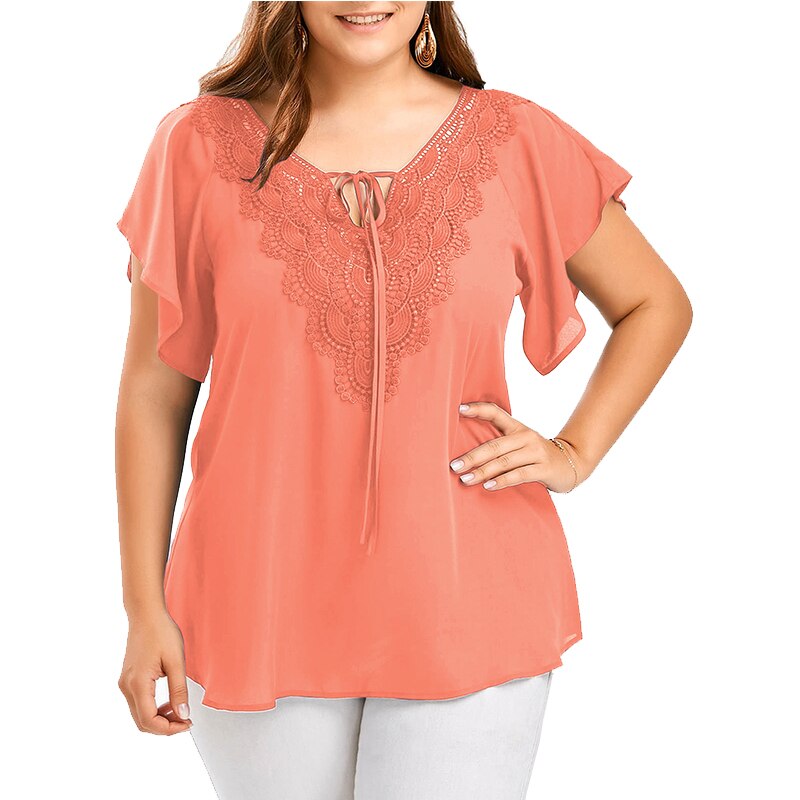 Top Casual Donna Scollo a V